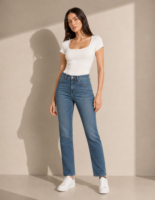 Jeans Azul Medio Demin
