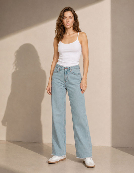 Jeans Vaqueros Azul Baggy Esenciales