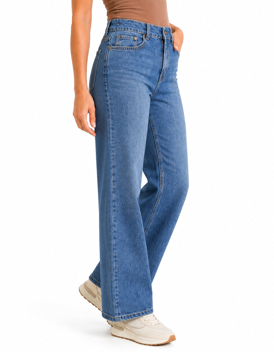 Jeans Corte Wideleg Esenciales