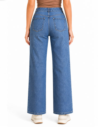 Jeans Corte Wideleg Esenciales